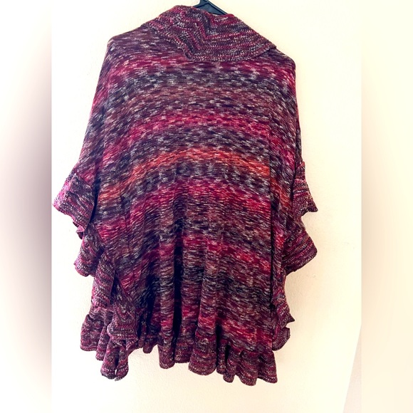 CHICO’S butterfly ruffle cardigan Sm/Med - Picture 3 of 4